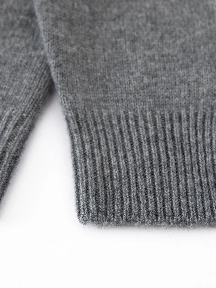 Children's Wool Sweater Pullover Autumn Winter Girls Boys Basic Mock Neck 100% Merino Wool Knitwear Kids Cashmere Thick Clothing