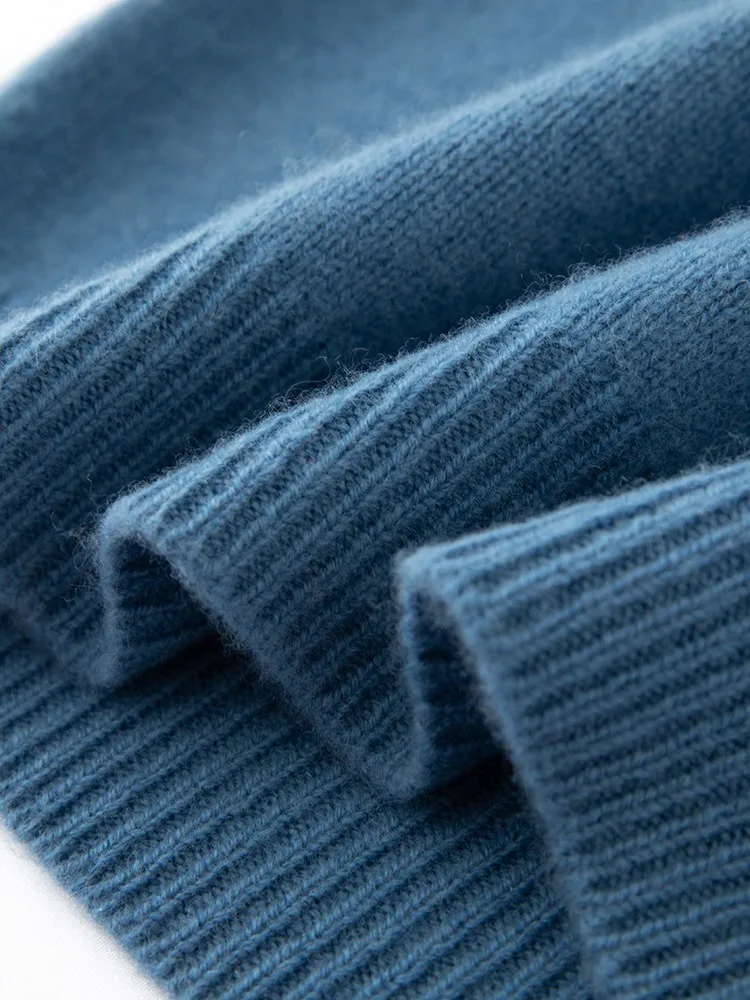 Children's Wool Sweater Pullover Autumn Winter Girls Boys Basic Mock Neck 100% Merino Wool Knitwear Kids Cashmere Thick Clothing