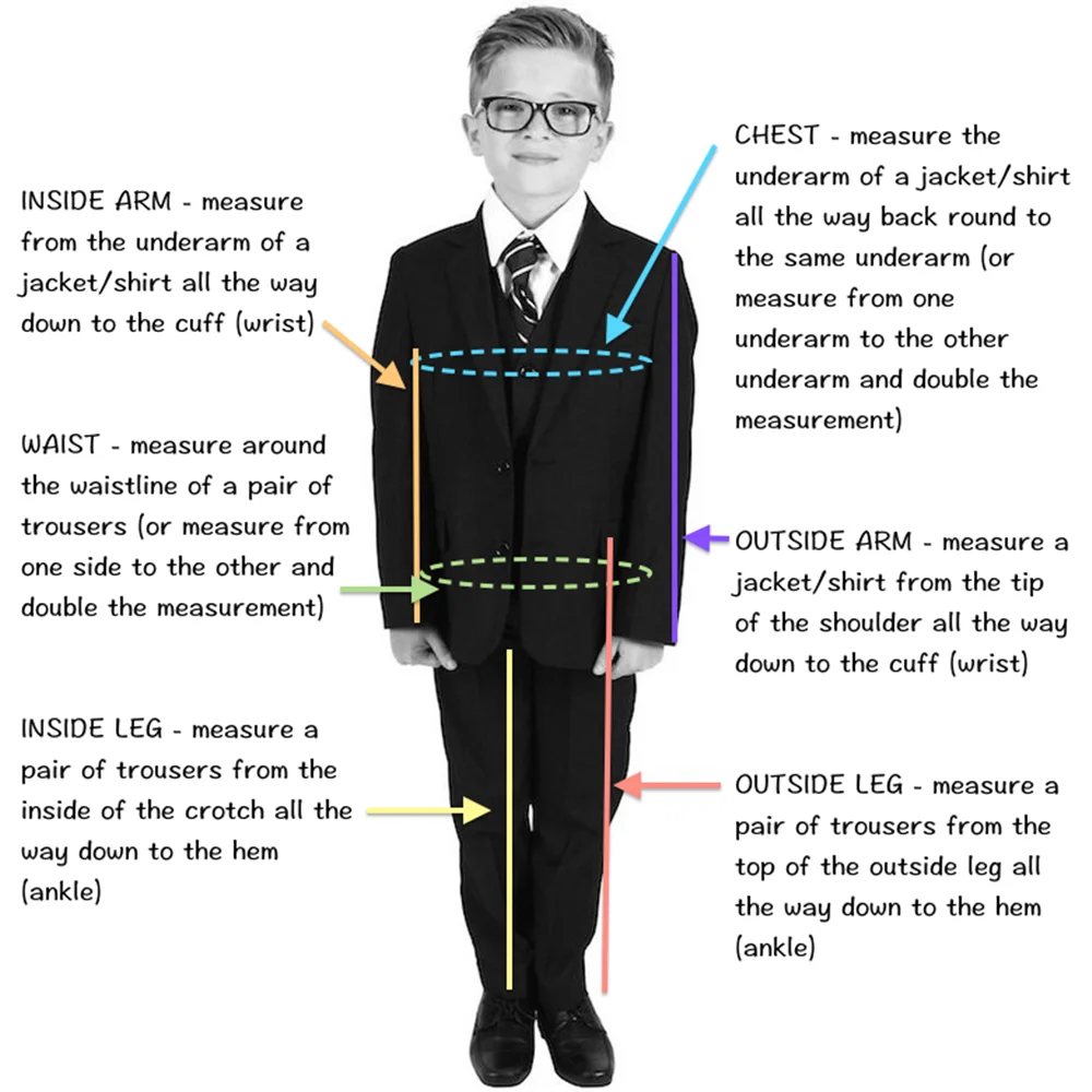Green Smart Child Suits Set Wear Spring Notched Lapel Jacket Vest Pants 3 Pieces School Activities Boys Suits Performance Tuxedo