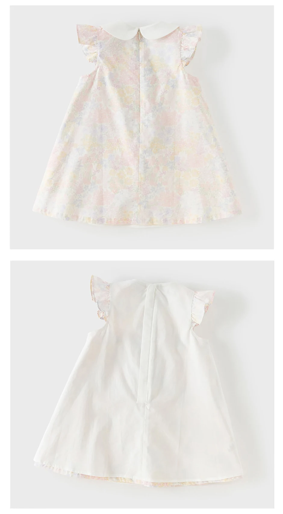 Dave Bella Girls Flower Summer Vest Dress Sweet Cute Children Sleeveless Princess Dress Fashion Cotton Party Outdoor DB2261530