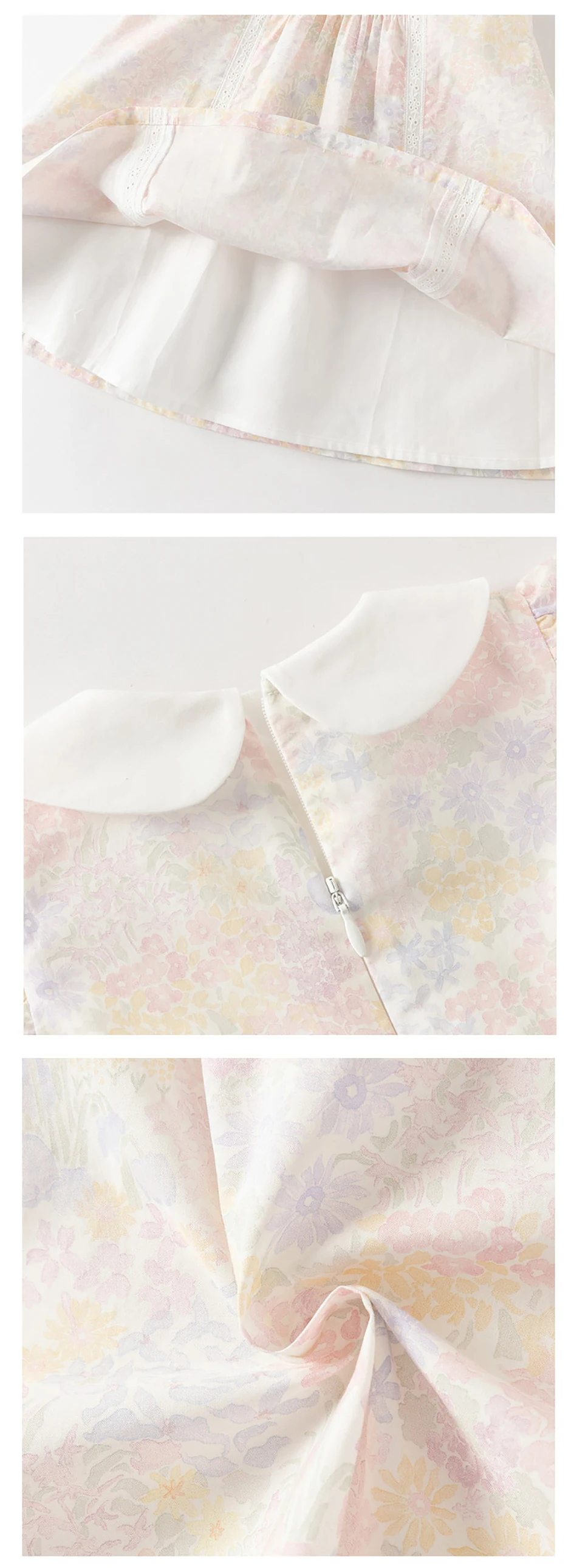 Dave Bella Girls Flower Summer Vest Dress Sweet Cute Children Sleeveless Princess Dress Fashion Cotton Party Outdoor DB2261530