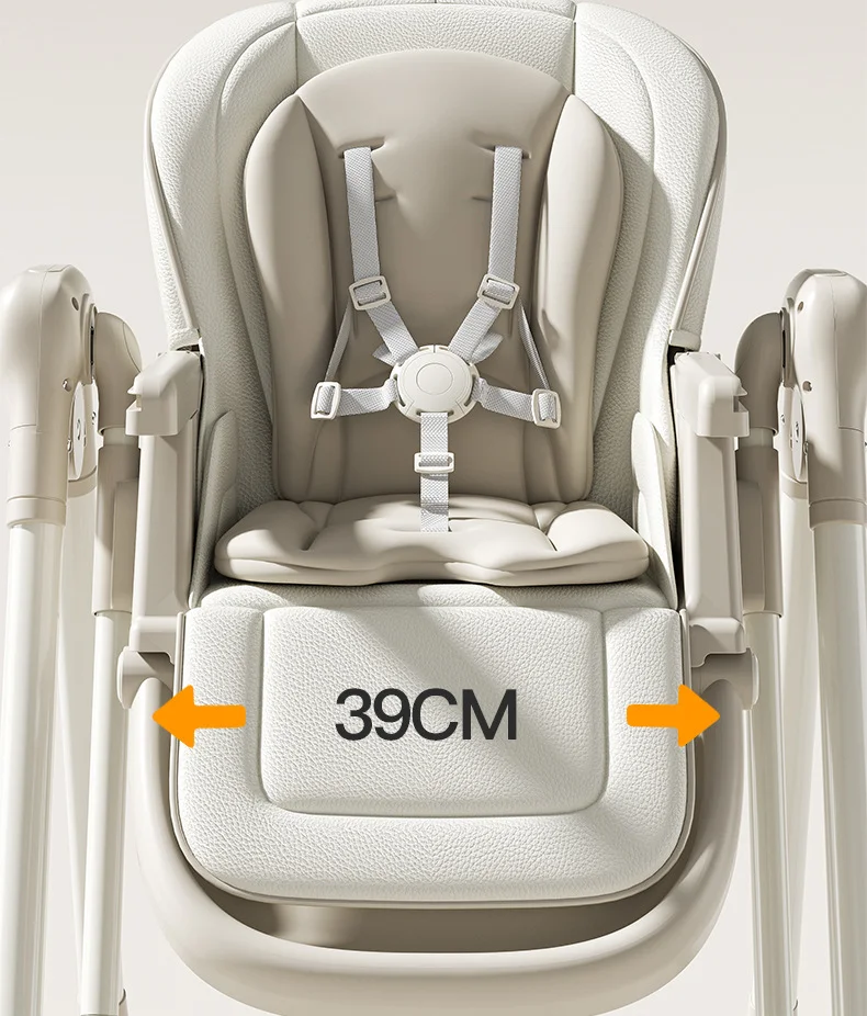 Smart Baby High Chair with Bluetooth, Electric Rocker & Recliner, 6-in-1 Foldable Multi-use Feeding Chair for Newborn to Toddler