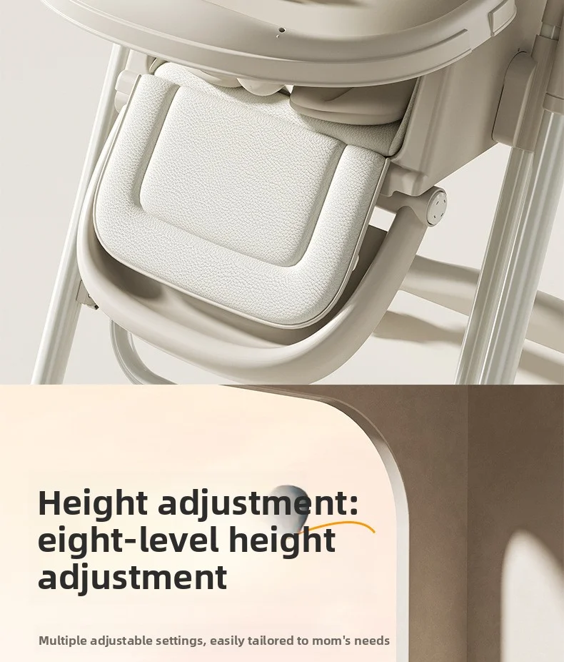 Smart Baby High Chair with Bluetooth, Electric Rocker & Recliner, 6-in-1 Foldable Multi-use Feeding Chair for Newborn to Toddler