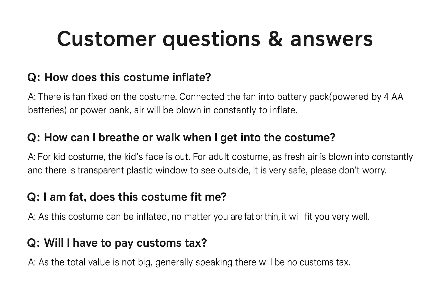 Inflatable Costume Adult Full Body Unicorn Blow Up Suit for Carnival Christmas Thanksgiving Holiday Cosplay Party (155-190CM)