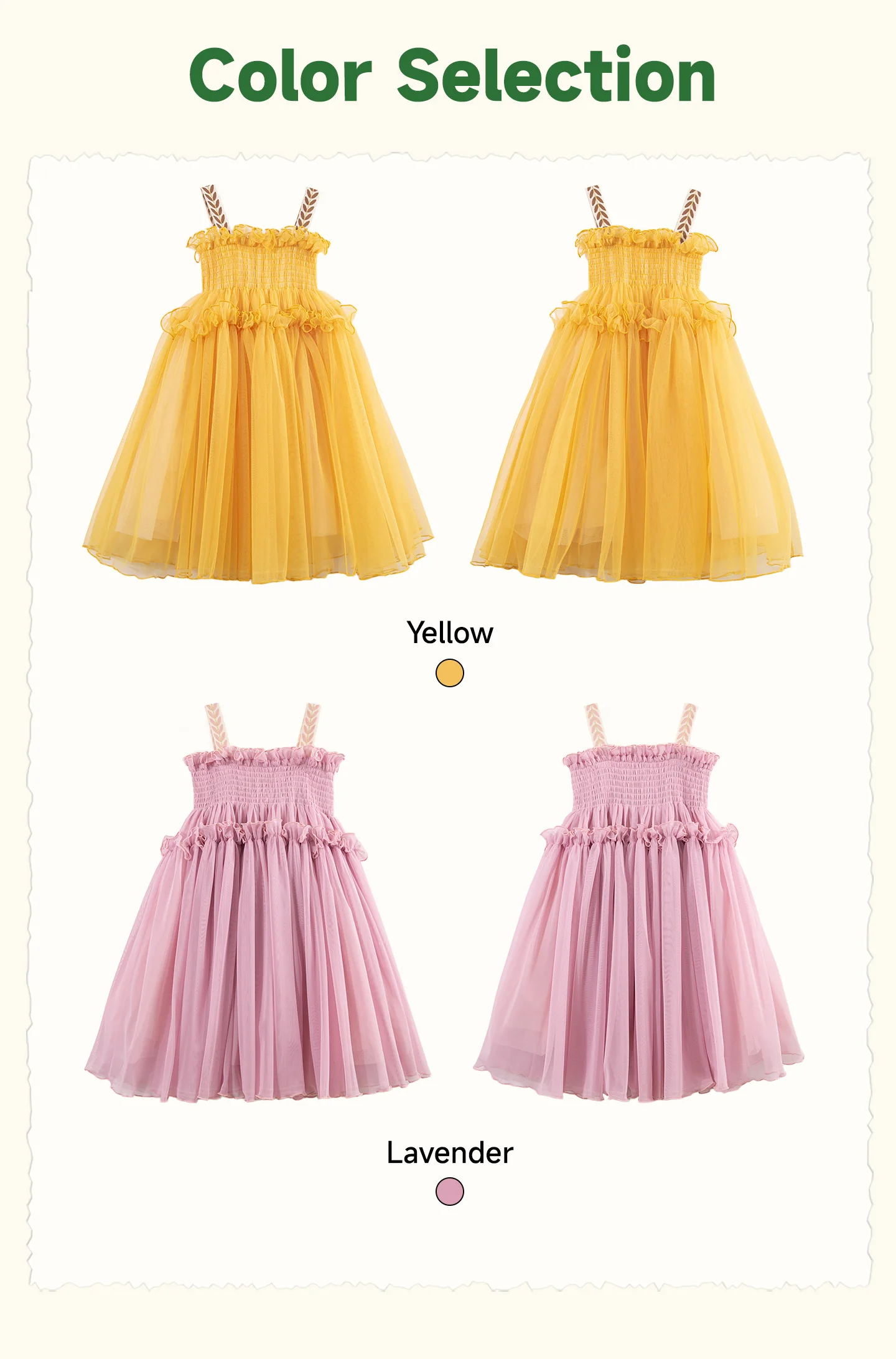 Amila 2026 Summer New Girls' Dress With Soft Mesh Gentle Temperament Sweet And Cute Fluffy Camisole Vest Skirt