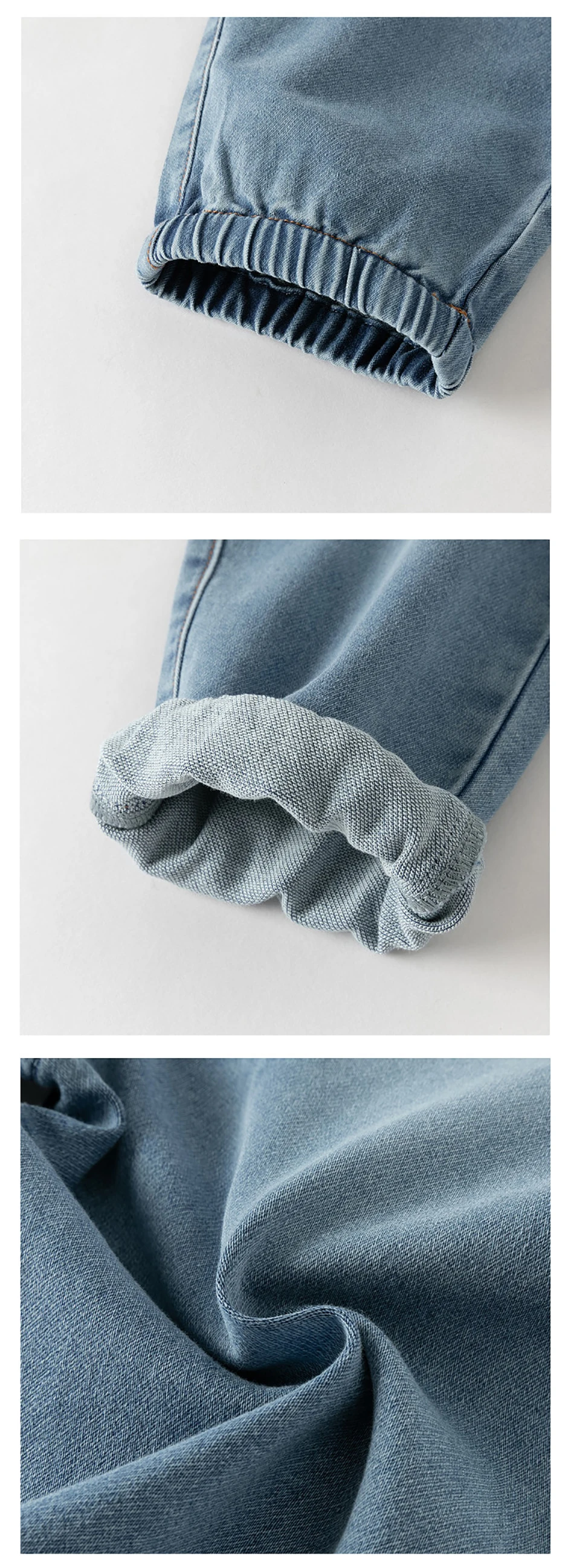 Dave Bella Children Elastic Jeans Boys Clothing Autumn Spring Kids Fashion Denim Trousers Baby Outdoors Cowboy Pants DB1260264