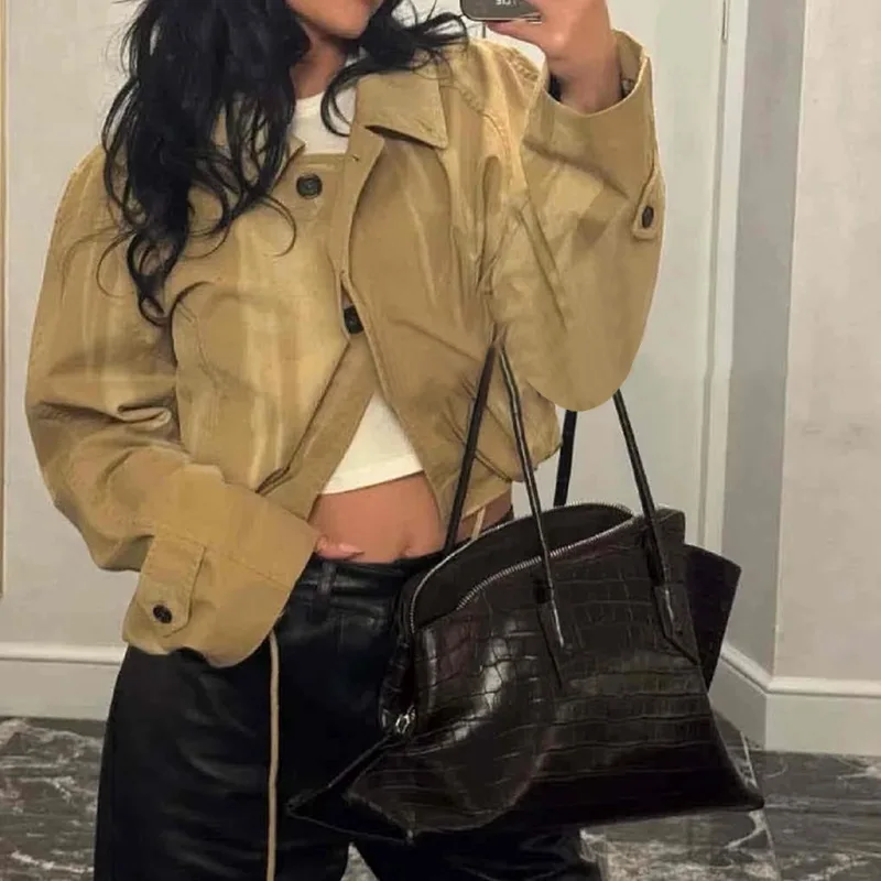 Elegant Leather Diaper Bag Large Capacity Women's Handbag Luxury Brand Famous Designer Popular Classic Leisure Business