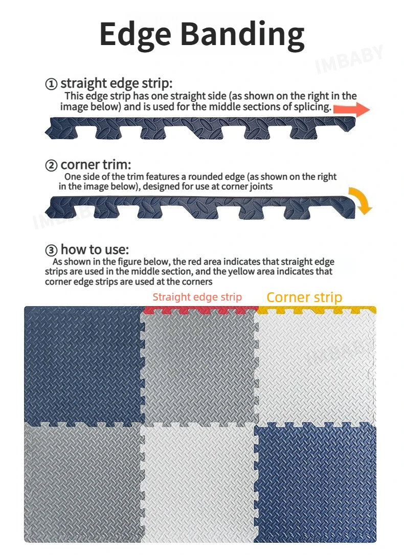 4/8/16 Pcs Cushion, Baby Crawling, Non-Slip Floor Mat for Kids, Mat Family Interlocking Foam Floor Tiles, Home Gym Equipment Mat