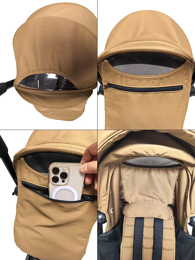 Canopy&Cushion with Pillow 6+ Fit for Yoyo3/yoyo2 Waterproof Thickened Sunshade Extended Soft Mattress YOYO Stroller Accessories