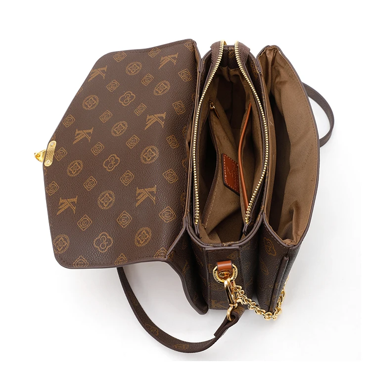 Trendy Simple Fashionable Diaper Bag Letter Logo Leather Crossbody Bag Large Capacity For Women Stylish Commuter