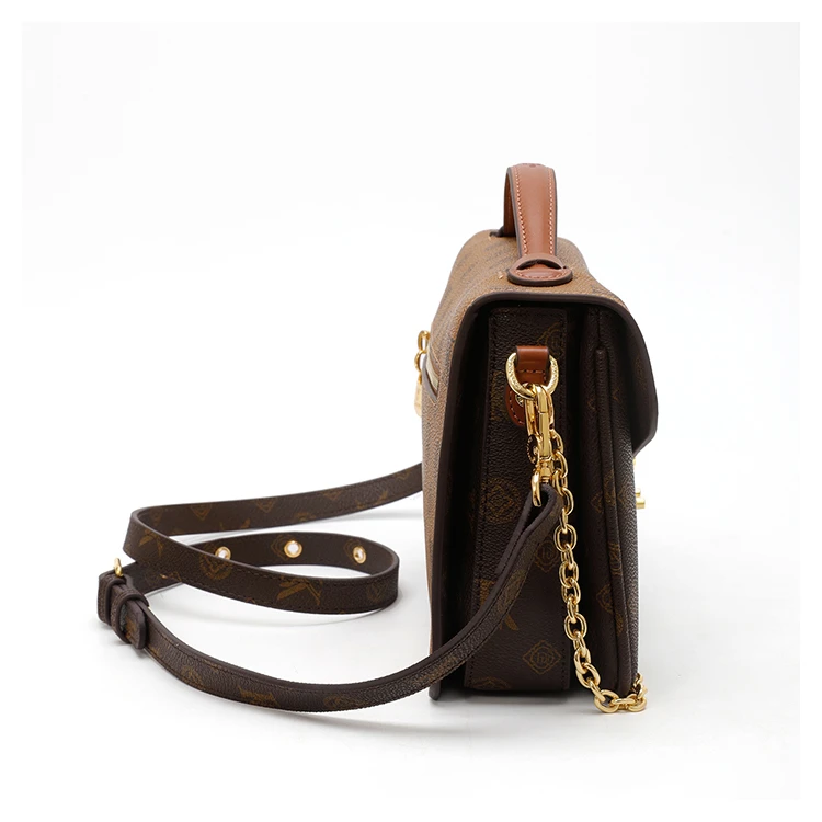 Trendy Simple Fashionable Diaper Bag Letter Logo Leather Crossbody Bag Large Capacity For Women Stylish Commuter