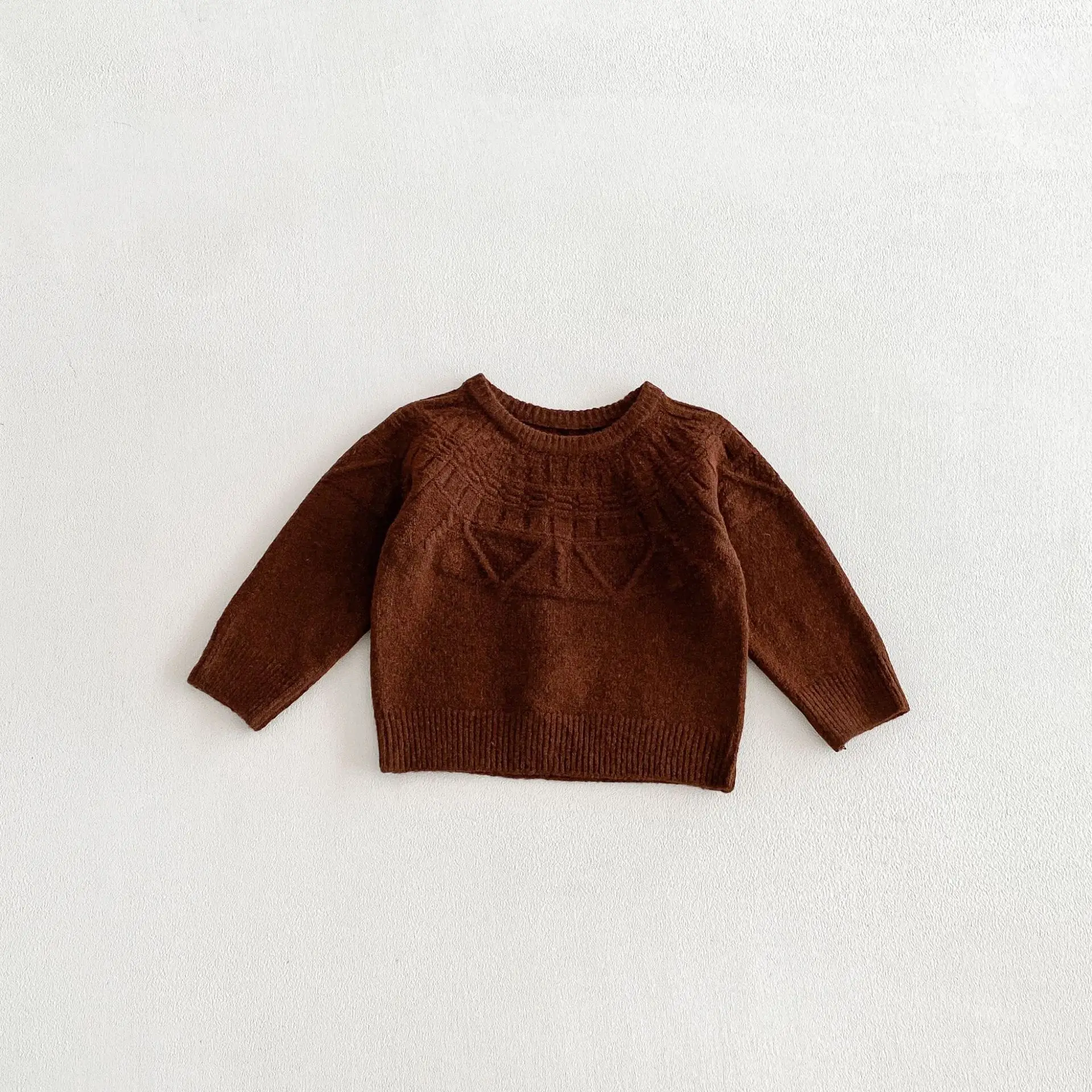 2026 Autumn New Children Casual Sweater Boys Girls Long Sleeve Knit Tops Baby Solid Sweater Kids Cotton Knitted Pullover