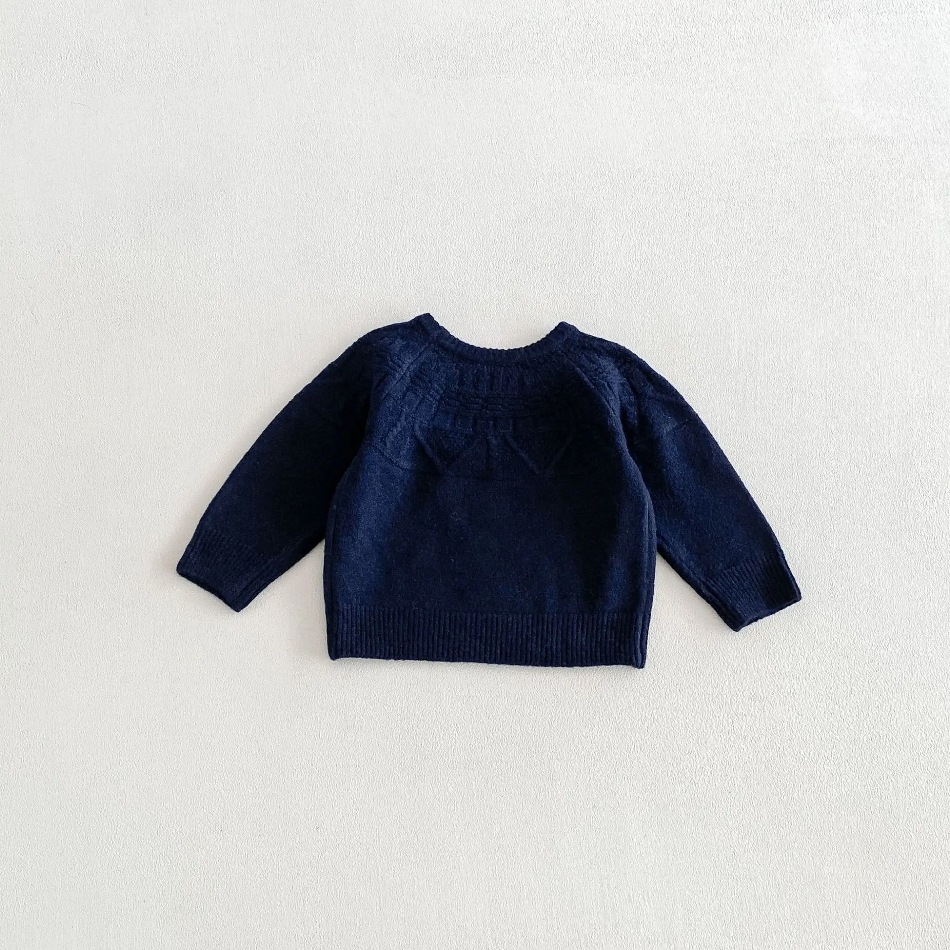 2026 Autumn New Children Casual Sweater Boys Girls Long Sleeve Knit Tops Baby Solid Sweater Kids Cotton Knitted Pullover