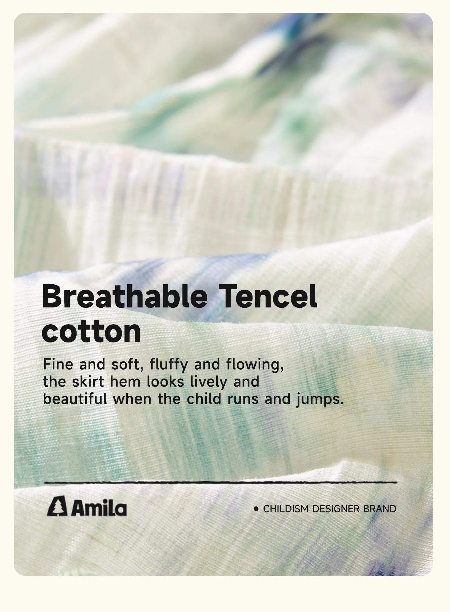 Amila 2026 Summer New Style Girls' Dress Watercolor Gradient Floral Ruffle Mesh Gentle And Sweet Literary Style Strap Dress