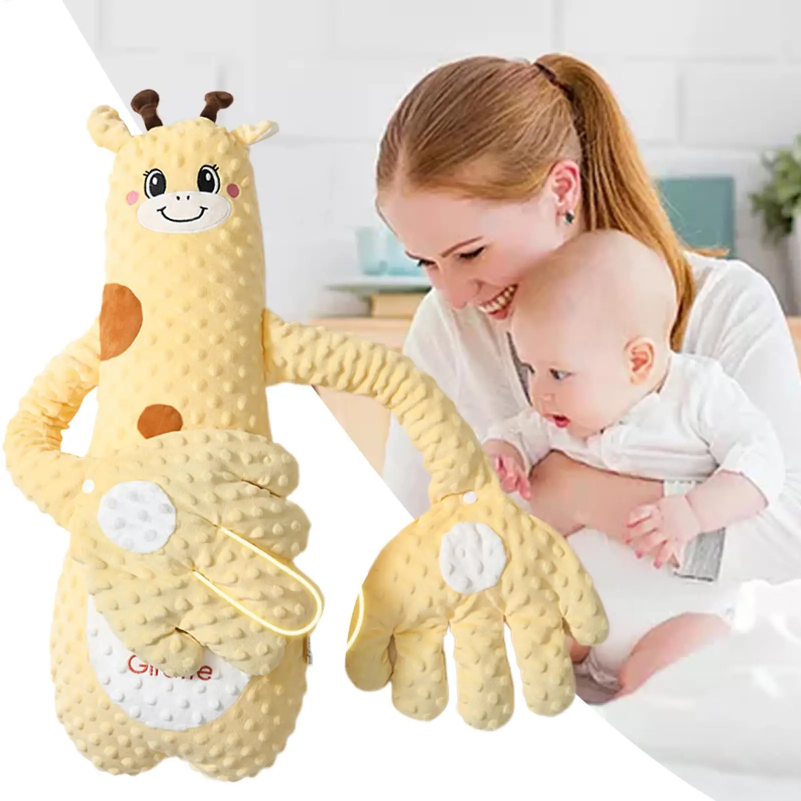Baby Patting Pillow 3 Adjustable Modes Interactive Stuffed Animal Crib Soother Cushion For Nurserys Car Seat Bedtime Travel
