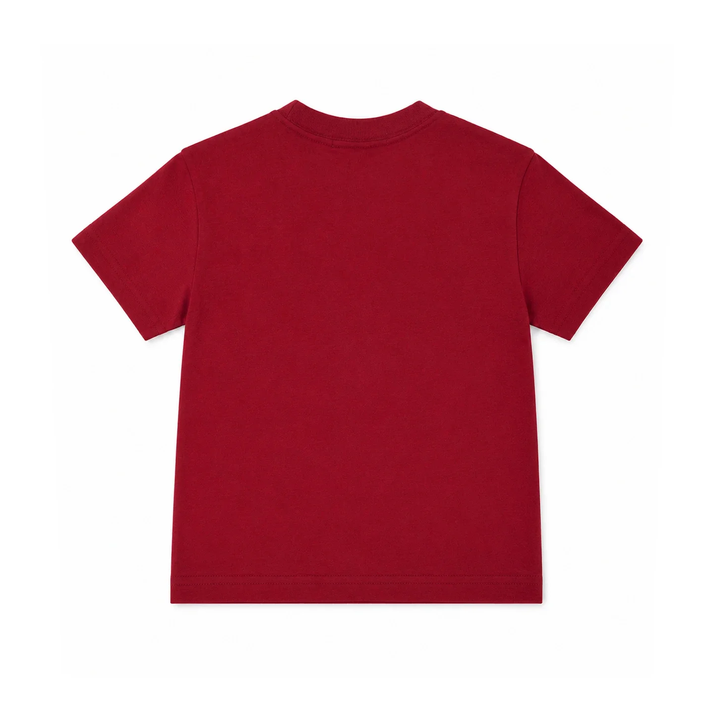 CH Trend Boys Crew Neck Contrast CHHC Embroidery Straight Hem Short Sleeve Tee Party Daily Top