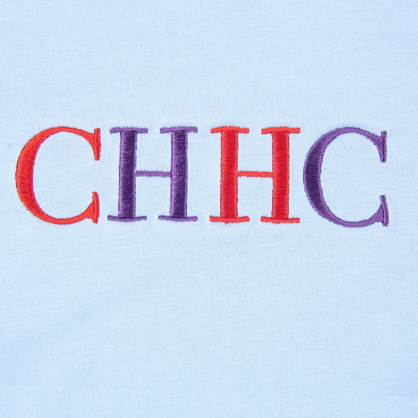 CH Trend Boys Crew Neck Contrast CHHC Embroidery Straight Hem Short Sleeve Tee Party Daily Top