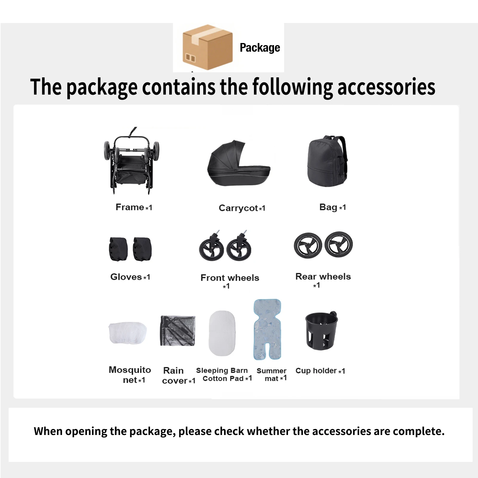 3 in 1 Stroller Baby Stroller Multi Functional Luxury High Landscape High Quality Lightweight Portable Foldable Travel Pram Newborn Carriage Shop Cart Street Fashion Tide Parent Good Choose Pushchair eith Baby Car Seat