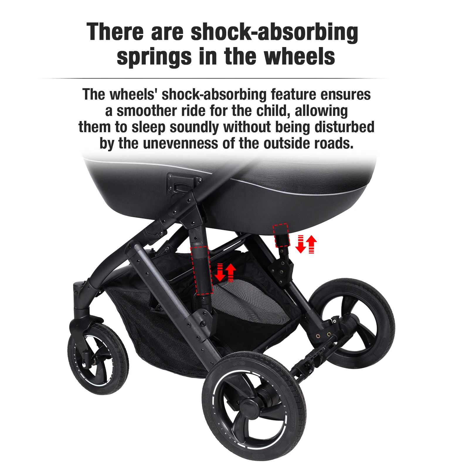 3 in 1 Stroller Baby Stroller Multi Functional Luxury High Landscape High Quality Lightweight Portable Foldable Travel Pram Newborn Carriage Shop Cart Street Fashion Tide Parent Good Choose Pushchair eith Baby Car Seat