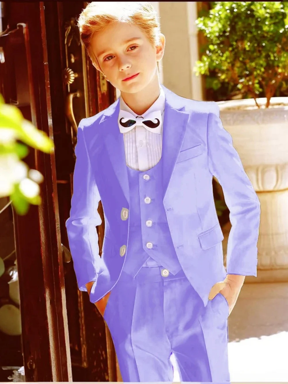 Multi-colors Boys Handsome Suit Set 3 Pieces Performance Outfit Smart Classic Notched Lapel Kids Tuxedo Wedding Party Wear