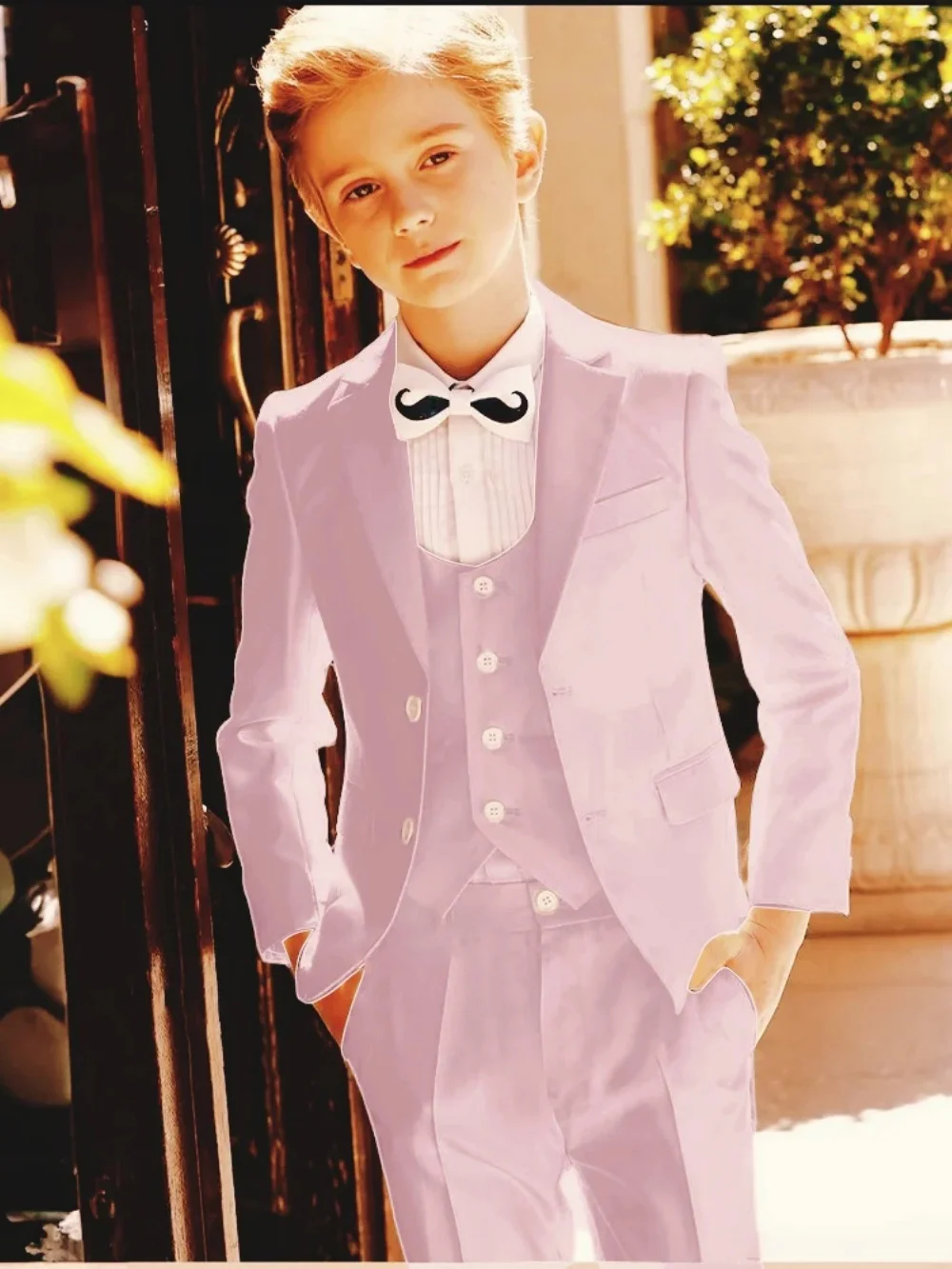 Multi-colors Boys Handsome Suit Set 3 Pieces Performance Outfit Smart Classic Notched Lapel Kids Tuxedo Wedding Party Wear