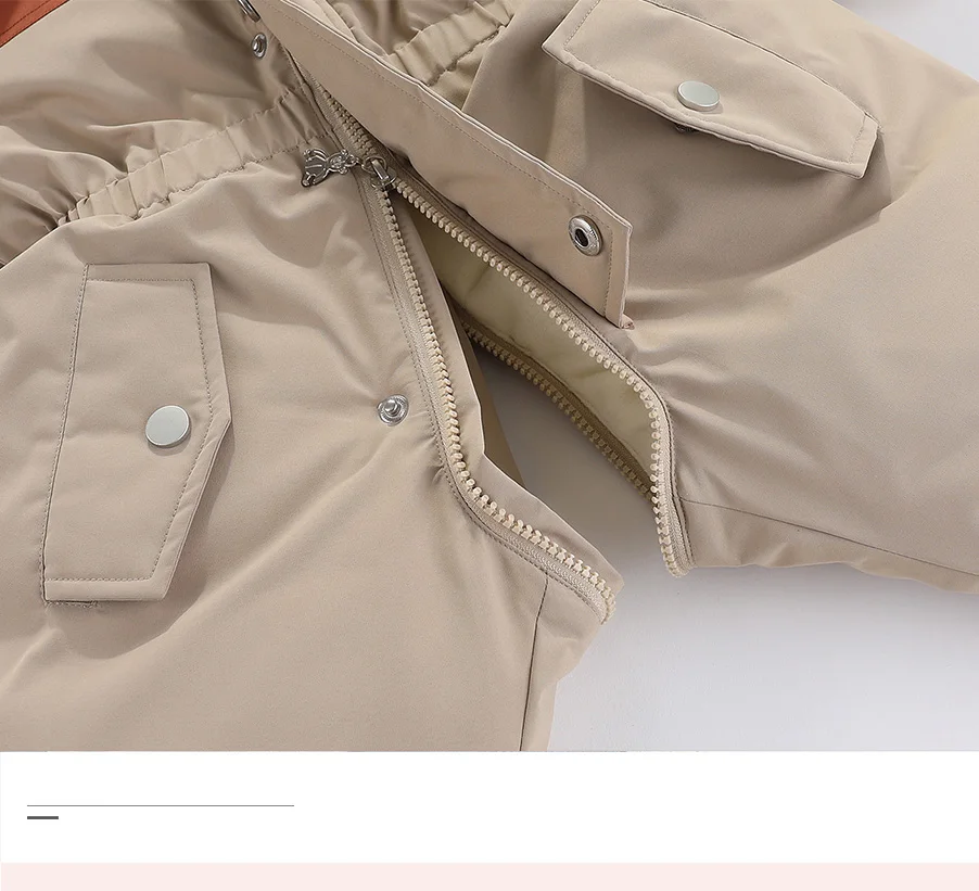 -30 Degree Winter Baby Clothes Overalls Outwear Suits For Infants Baby Ski Suit Thick Baby Jumpsuit Waterproof Hooded For Girls