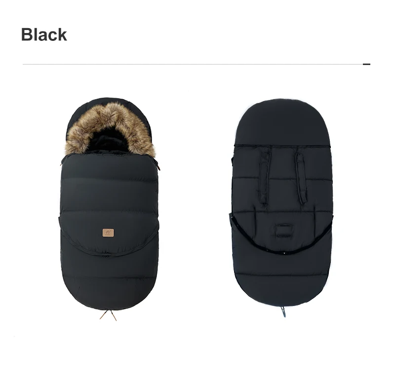 Winter Windproof Fur Collar Removable 2 Styles Footmuff 0-36 Months For Cart Newborn