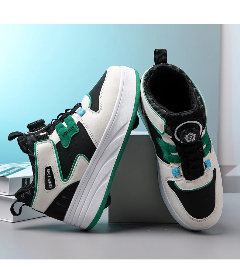 Students Children's Shoes Four Wheel Light Shoes Boys Invisible Roller Shoes Large Size Outdoor Sports Walking Shoes Women
