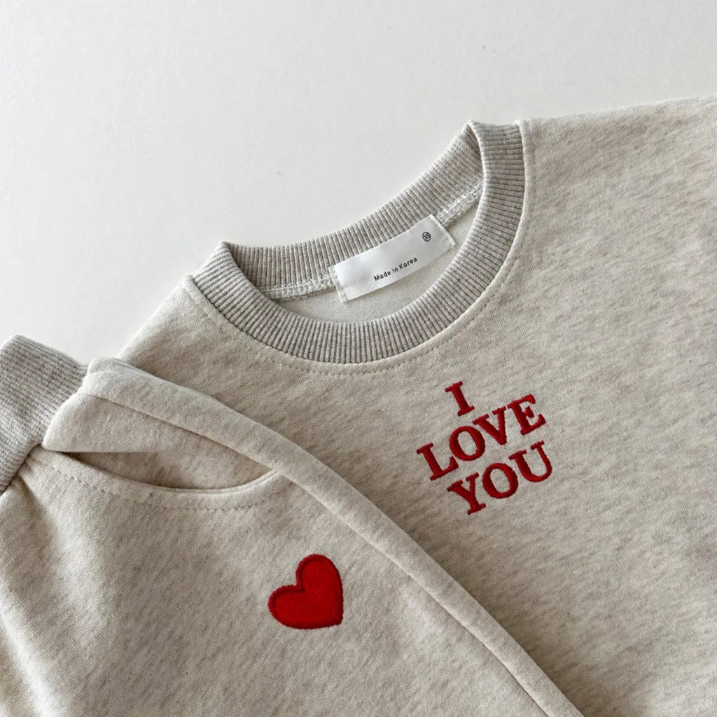 2025 Autumn New Children Long Sleeve Clothes Set Letter Embroidery Baby Casual Sweatshirt + Pants 2pcs Suit Toddler Girl Outfits
