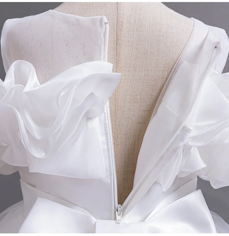 New 2026 Wedding Girl Long Dress Suitable for 8-12-Year-Old Christmas Girl's Clothing Sloppy Birthday Ball Night Dress