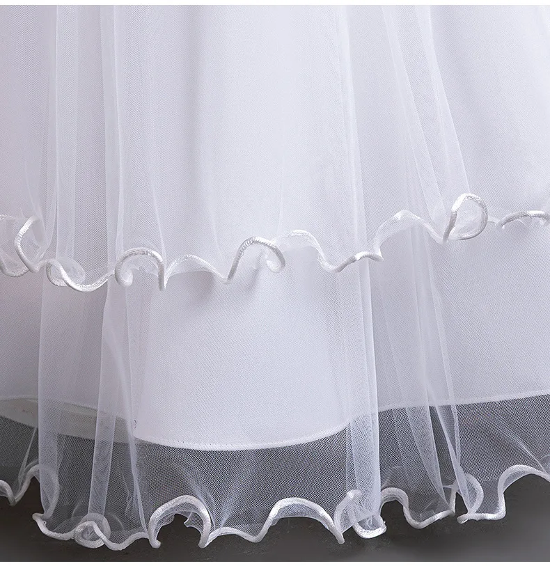 New 2026 Wedding Girl Long Dress Suitable for 8-12-Year-Old Christmas Girl's Clothing Sloppy Birthday Ball Night Dress