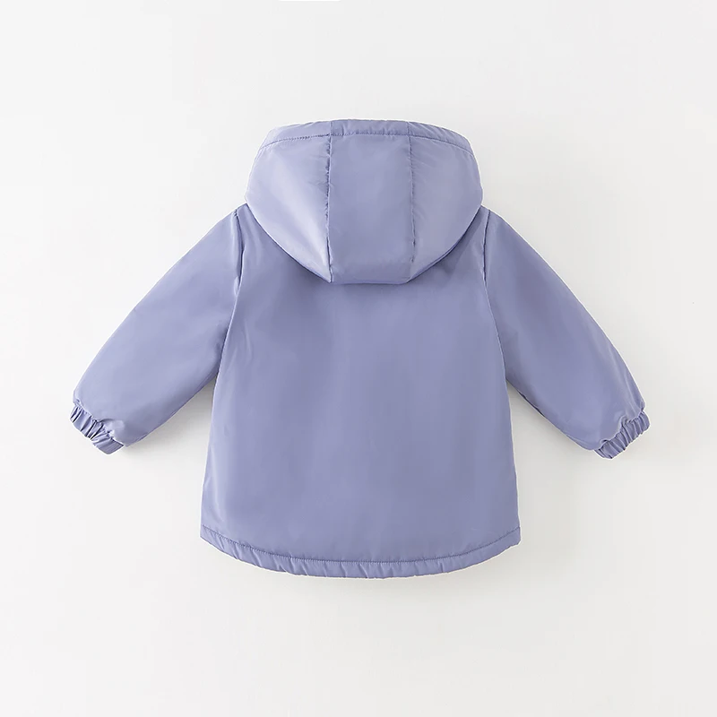Dave Bella Children Girls Boys Plush Jacket 2023 Winter New Fashion Casual Outerwear Parkas Warm Coat Outdoor Sport DBJ15531-A