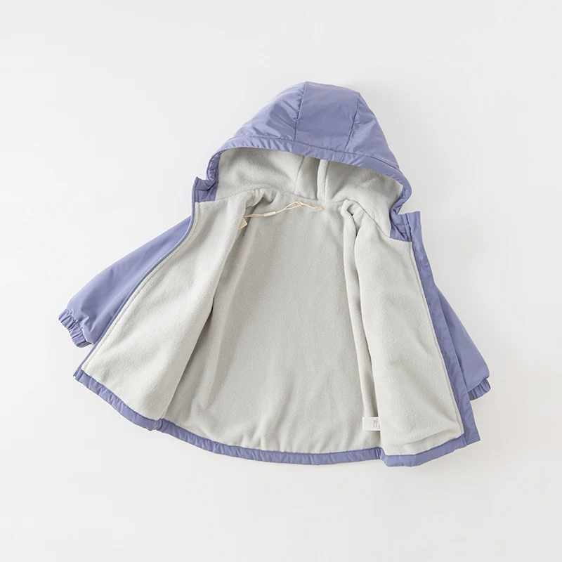 Dave Bella Children Girls Boys Plush Jacket 2023 Winter New Fashion Casual Outerwear Parkas Warm Coat Outdoor Sport DBJ15531-A