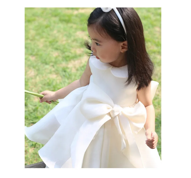 IYEAL Elegant Children Dresses Baby Girls Baptism Dress For Eid Princess Kids Girl Wedding Birthday Party Dresses for 1-10 Years