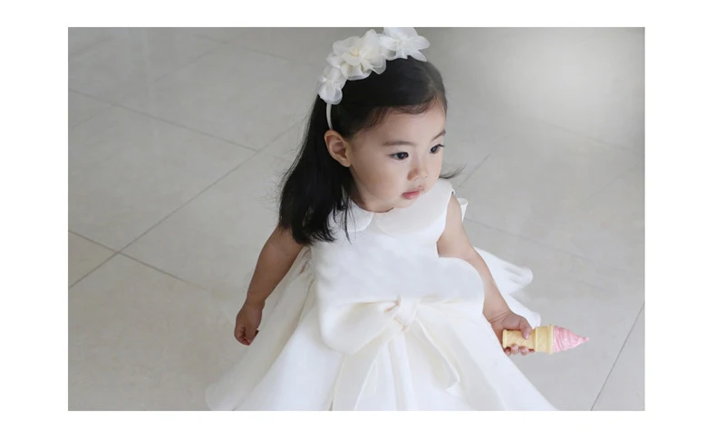 IYEAL Elegant Children Dresses Baby Girls Baptism Dress For Eid Princess Kids Girl Wedding Birthday Party Dresses for 1-10 Years