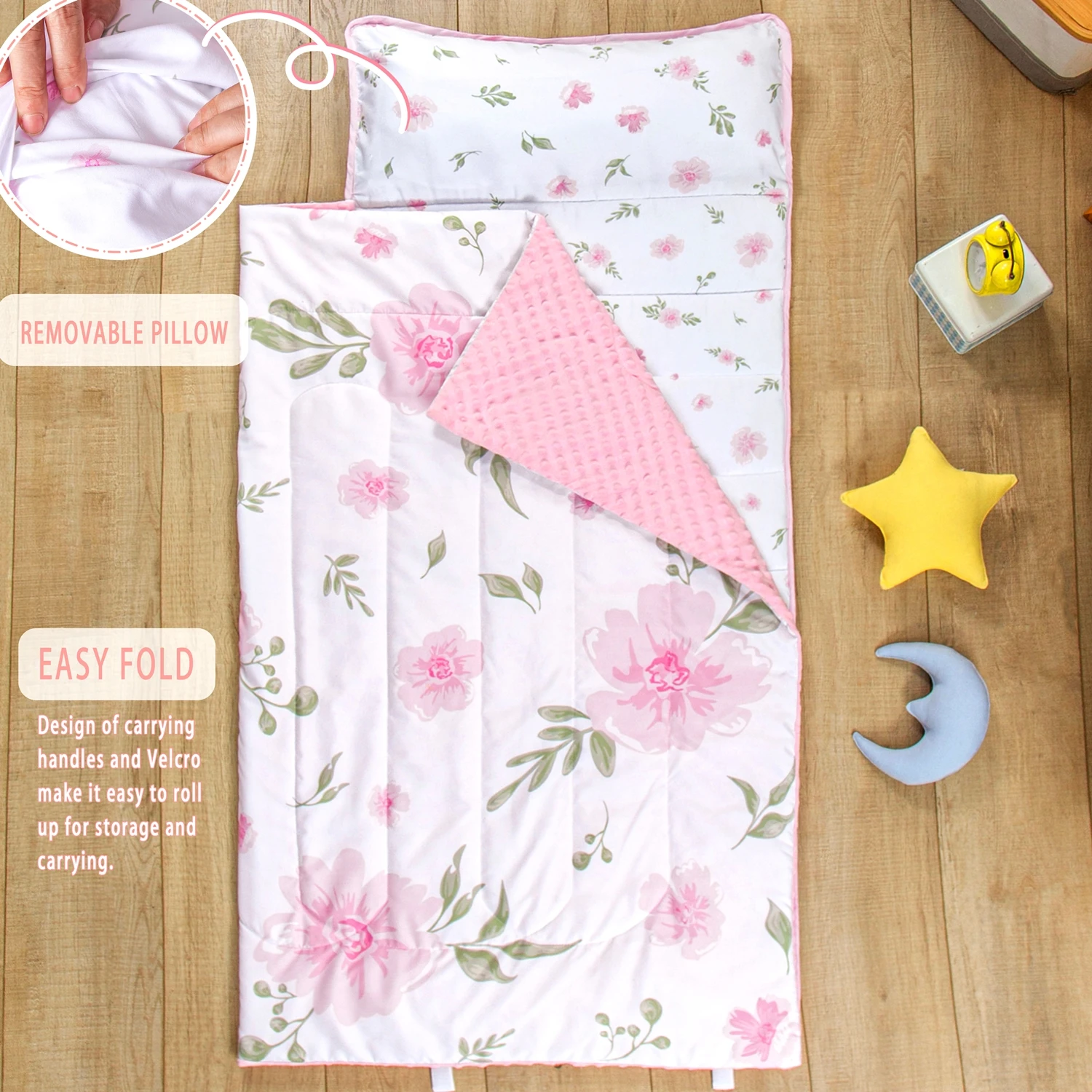 Custom Toddler Nap Mat Sleeping Mats With Pillow Kids' Sleeping Mat with Removable Pillow and Gravity blanket Crib bedding