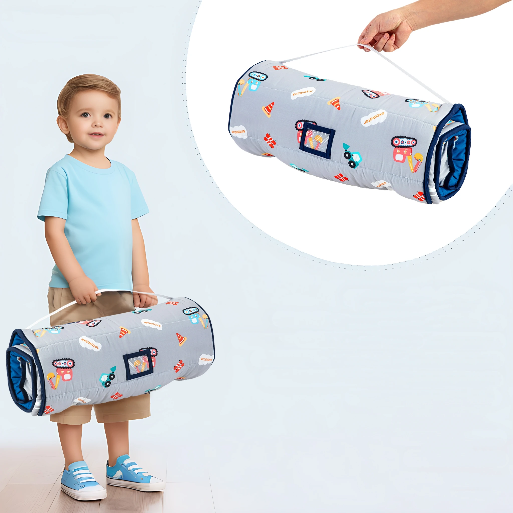 Custom Toddler Nap Mat Sleeping Mats With Pillow Kids' Sleeping Mat with Removable Pillow and Gravity blanket Crib bedding