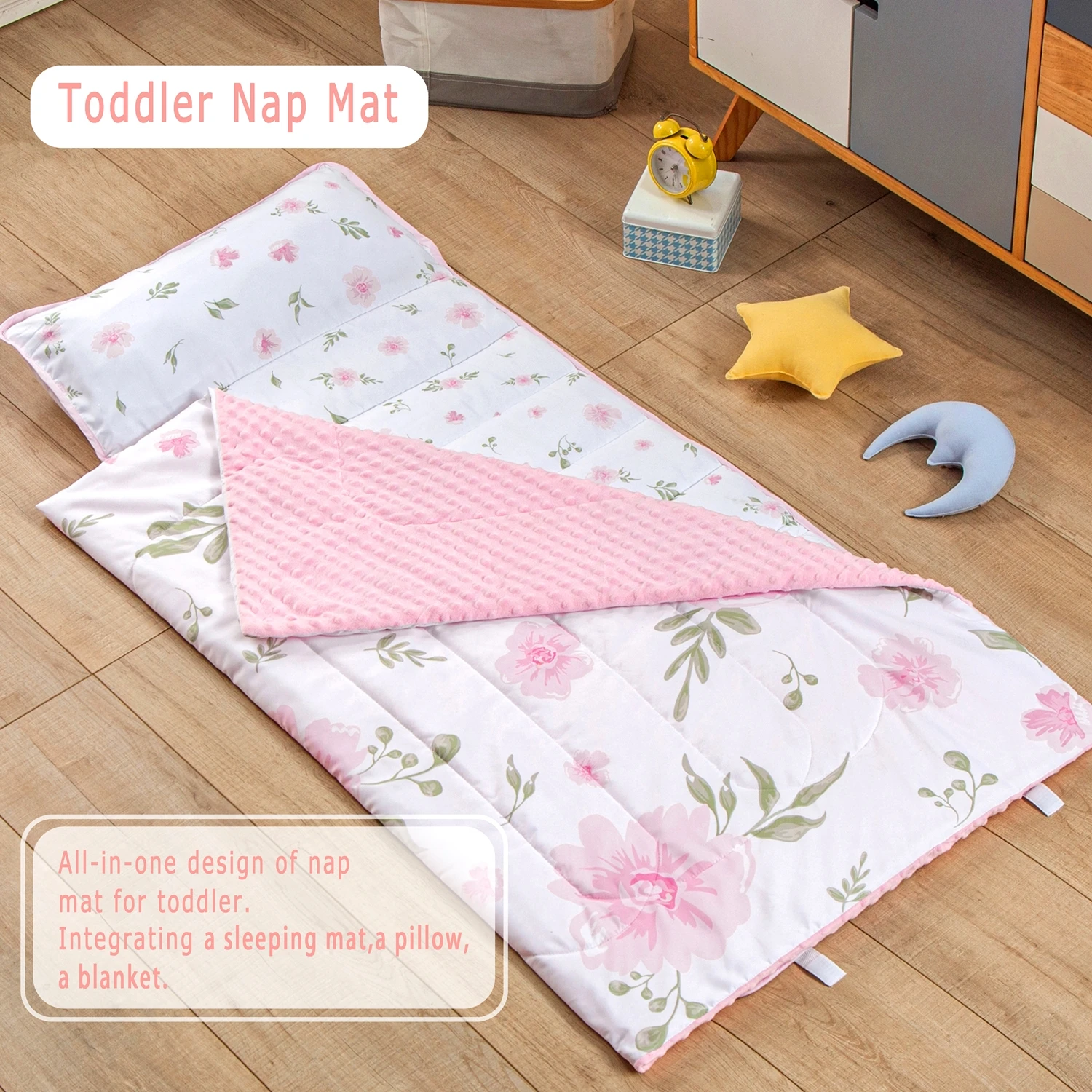 Custom Toddler Nap Mat Sleeping Mats With Pillow Kids' Sleeping Mat with Removable Pillow and Gravity blanket Crib bedding