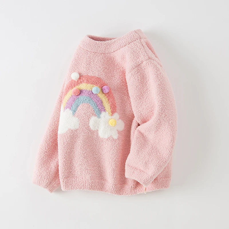 Dave Bella Children's Sweater Autumn Winter Baby Comfortable Warm Top Children's Clothing Kids Fashion Outing Sweater DB4224229