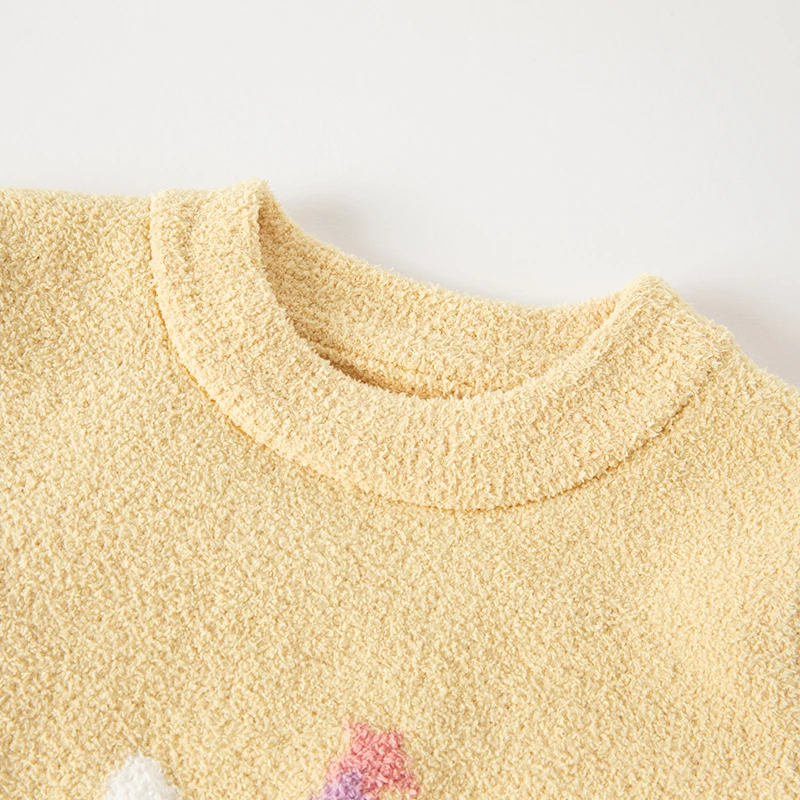 Dave Bella Children's Sweater Autumn Winter Baby Comfortable Warm Top Children's Clothing Kids Fashion Outing Sweater DB4224229