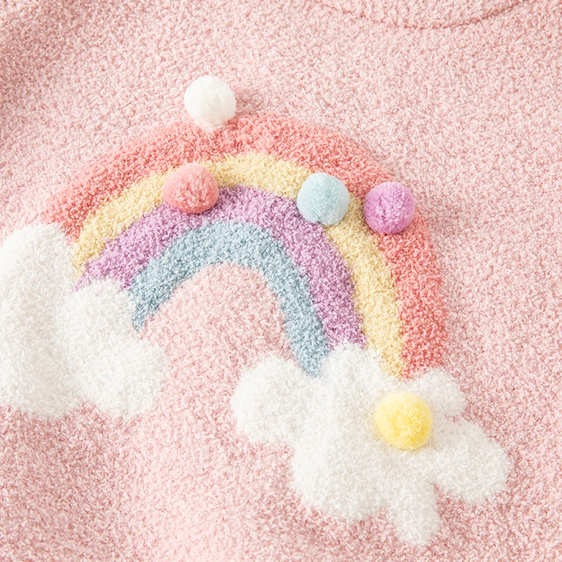 Dave Bella Children's Sweater Autumn Winter Baby Comfortable Warm Top Children's Clothing Kids Fashion Outing Sweater DB4224229