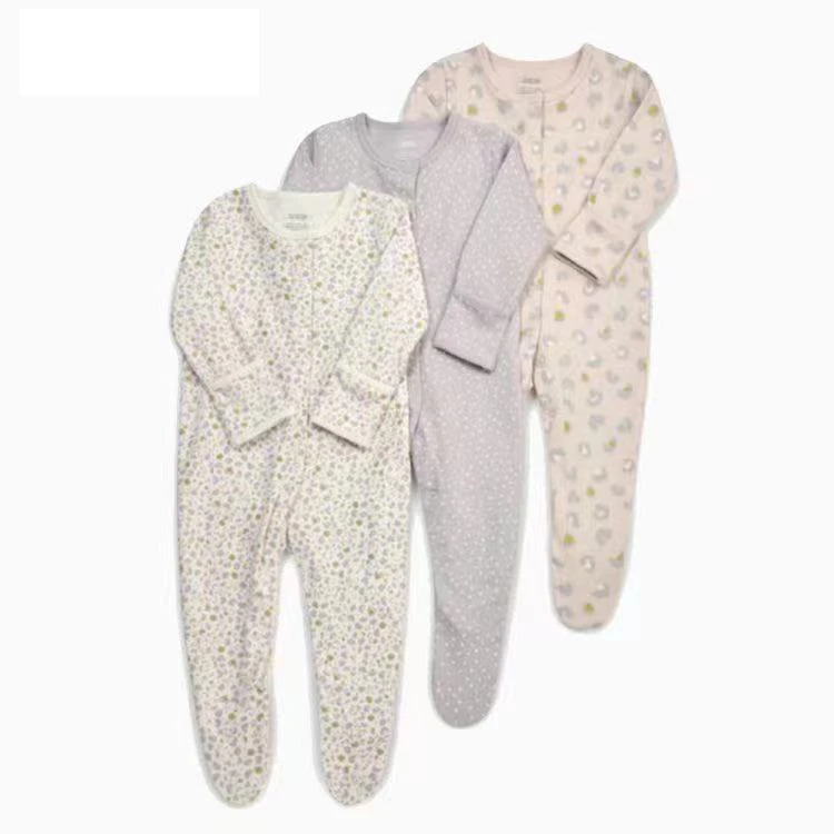 IYEAL Newborn Rompers Baby Boy Girl Toddler Clothes 3Pcs/Lot 100% Cotton Infant Clothing Spring Fall Pajamas Bebe Home Wear
