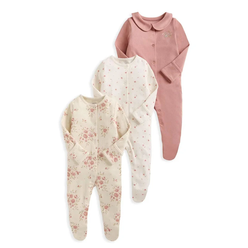 IYEAL Newborn Rompers Baby Boy Girl Toddler Clothes 3Pcs/Lot 100% Cotton Infant Clothing Spring Fall Pajamas Bebe Home Wear