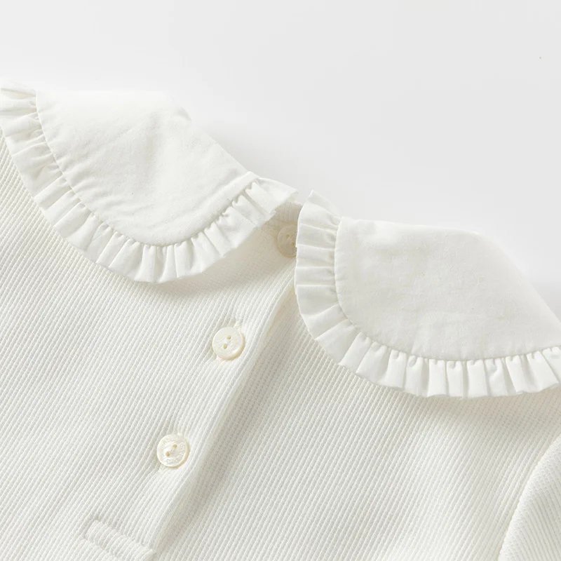Dave Bella Children Spring Winter T-shirts Tops for Girls Cute Autumn Long Sleeve Tops Bottoming Shirt DB1250911