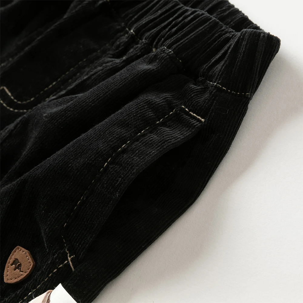 Dave Bella Children's Autumn Spring Jeans Boys Elastic Waist Cargo Pants Casual Sports Pocket Jogger Trousers DB3252574