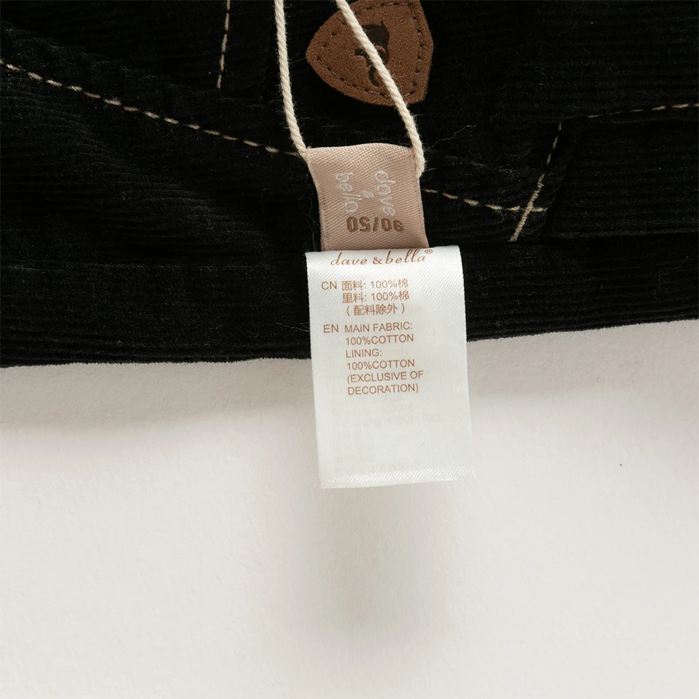 Dave Bella Children's Autumn Spring Jeans Boys Elastic Waist Cargo Pants Casual Sports Pocket Jogger Trousers DB3252574