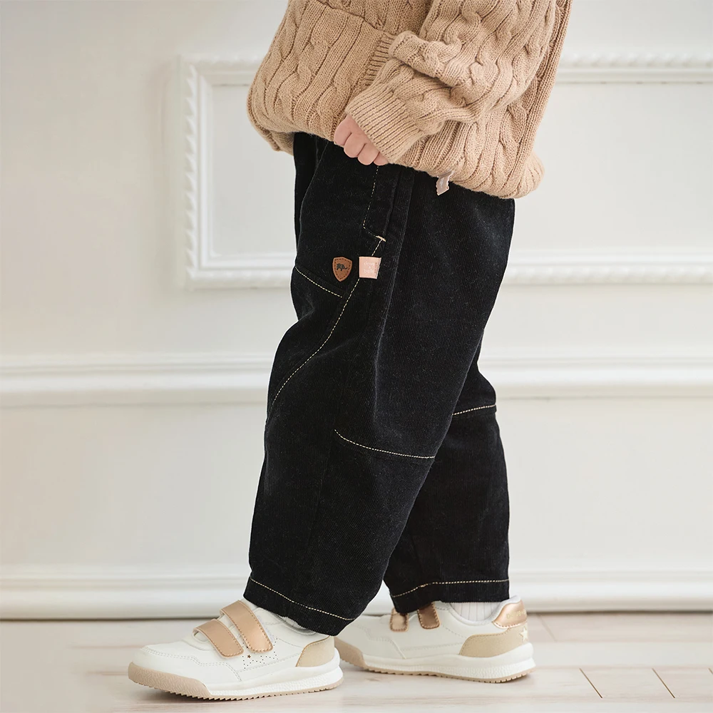 Dave Bella Children's Autumn Spring Jeans Boys Elastic Waist Cargo Pants Casual Sports Pocket Jogger Trousers DB3252574