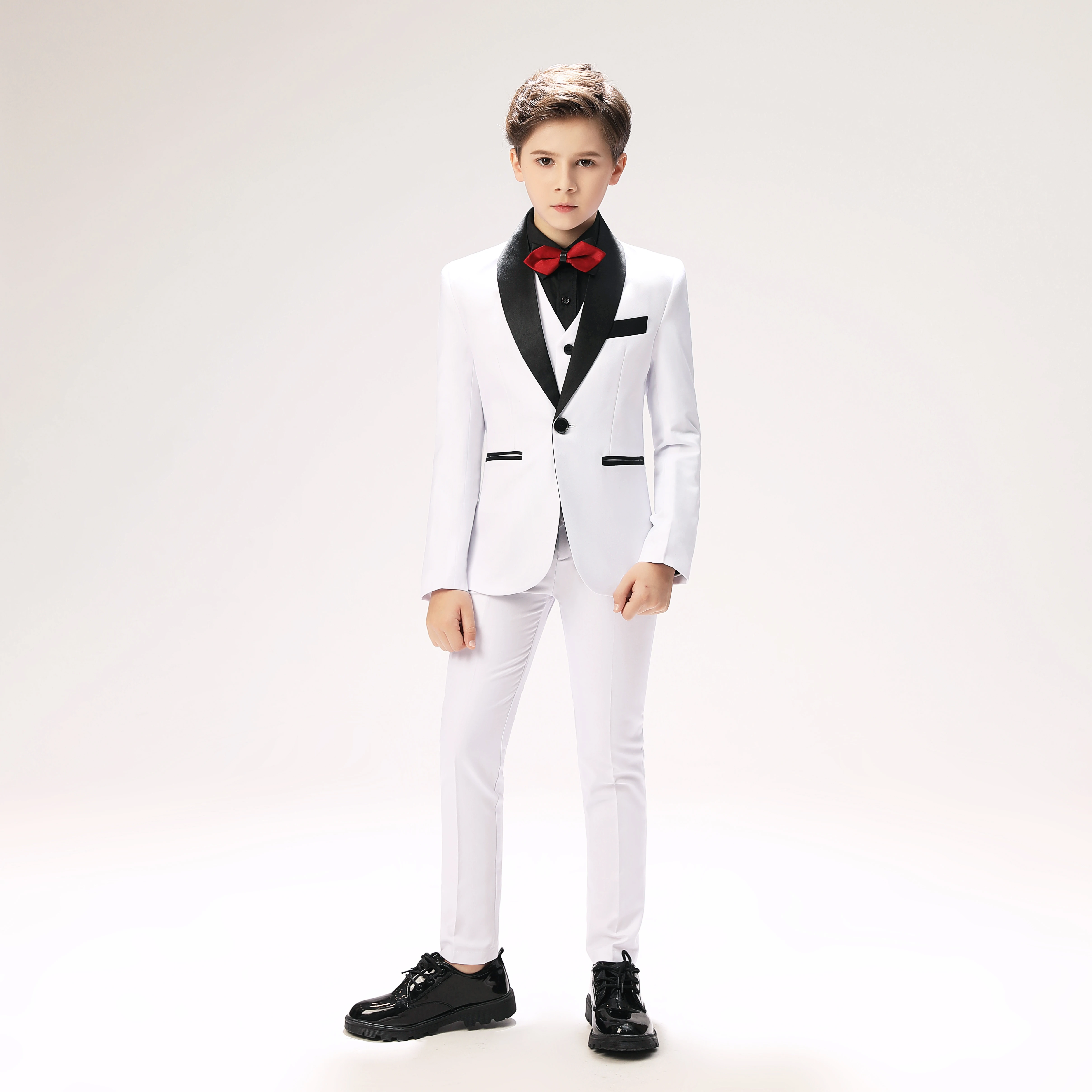 Back-to-school Boys Suit 3 Piece Jacket Vest Trousers Pants Children's Tuxedo Wedding Suit Classic Formal Dress Slim Teen Suit