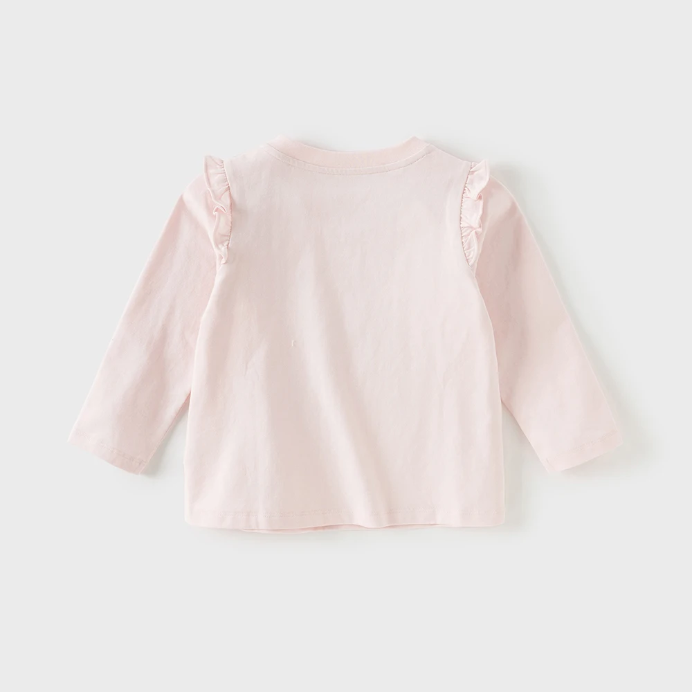 Dave Bella Children's Cotton T-shirt Summer Fashion Casual Sweet Girl's Cute Cartoon Bottoming Shirt Party Outdoor DB3252634