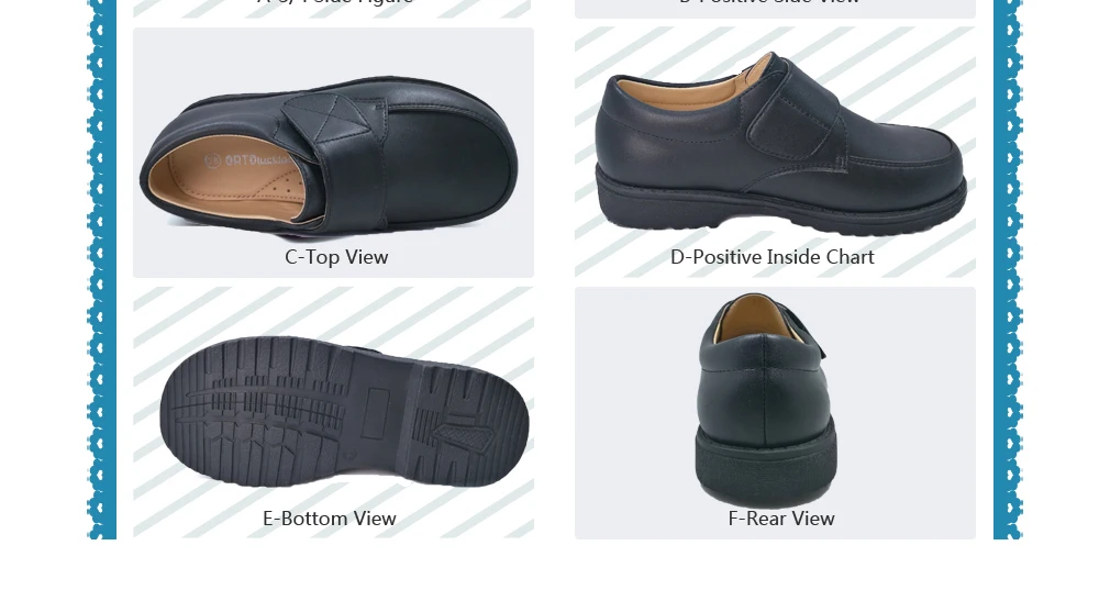 Ortoluckland Kids School Shoes Children Black Leather Orthopedic Footwear British Boys Moccasins Sandals for Teenagers